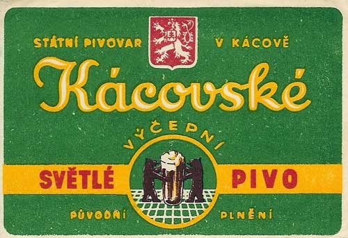 Historické etikety pivovaru Kácov