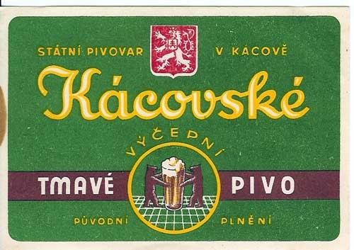 Historické etikety pivovaru Kácov Historické etikety pivovaru Kácov