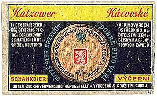 Historické etikety pivovaru Kácov Historické etikety pivovaru Kácov