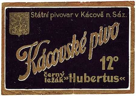 Historické etikety pivovaru Kácov