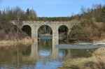 Železniční viadukt zrušené lokálky u Němčic