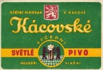 Historické etikety pivovaru Kácov